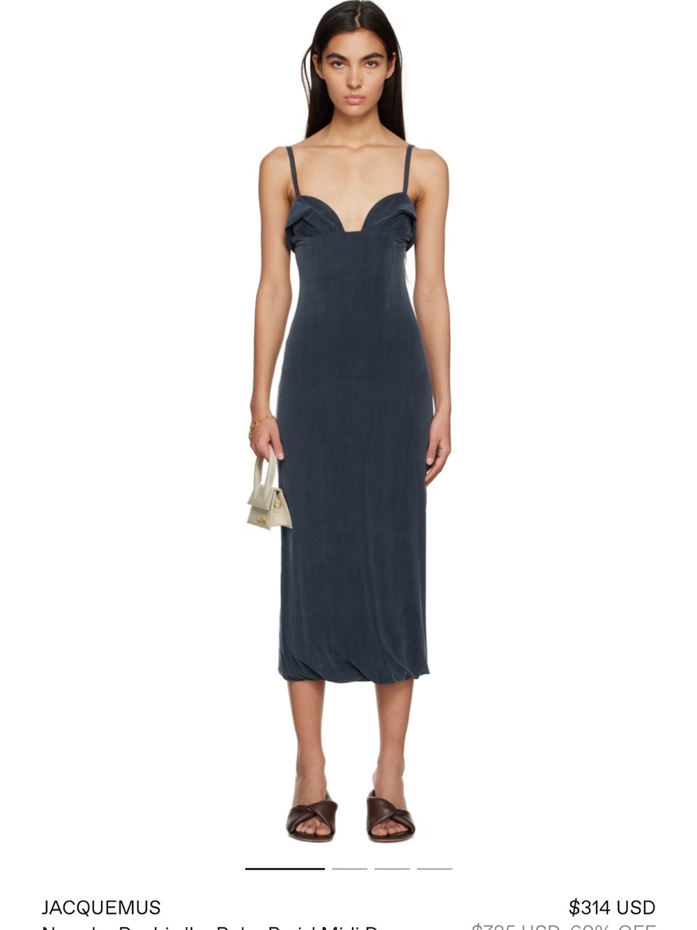 Jacquemus Dark Navy dress from Espelho collection